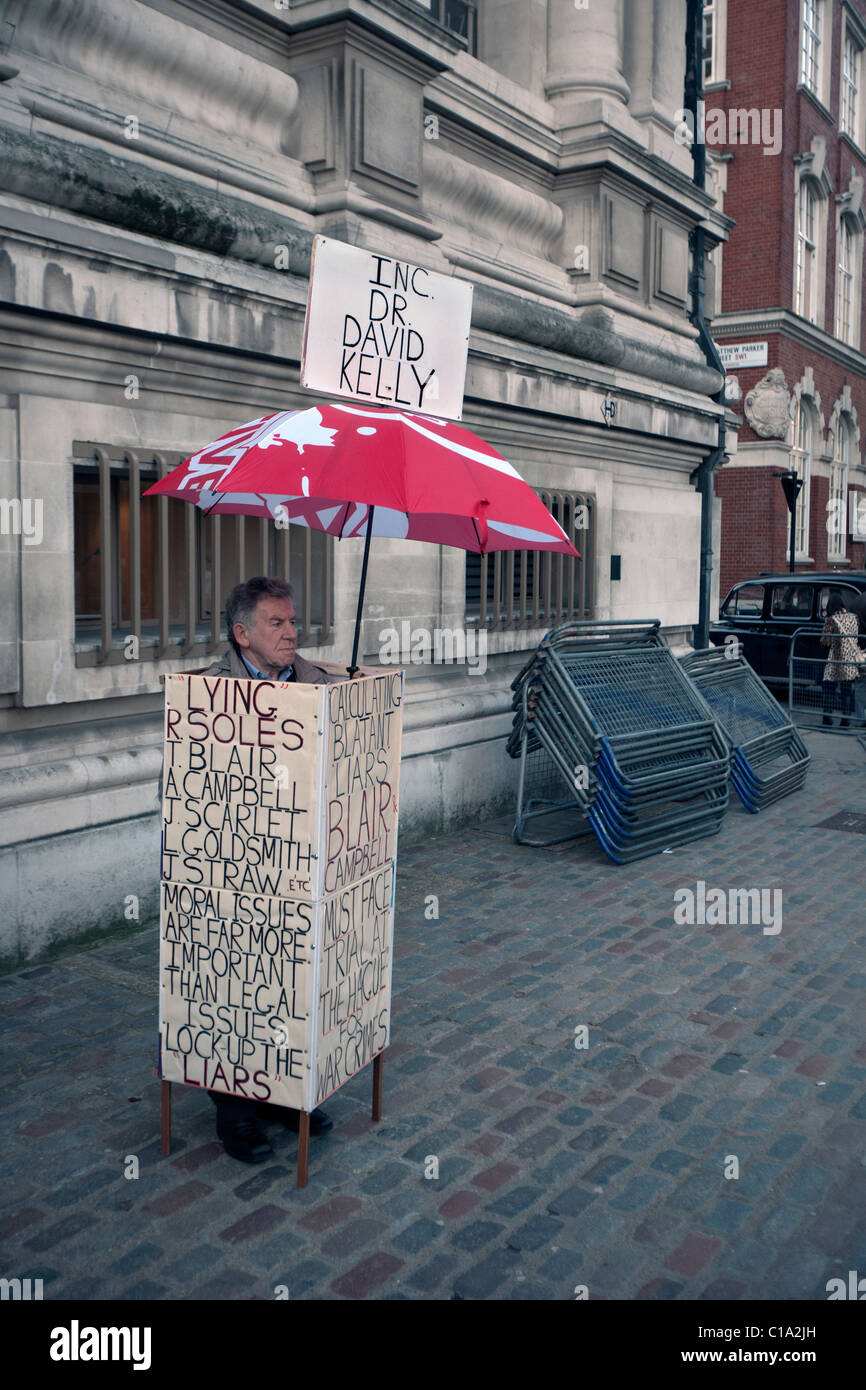 Menschen protestieren gegen den Irak-Krieg in london Stockfoto