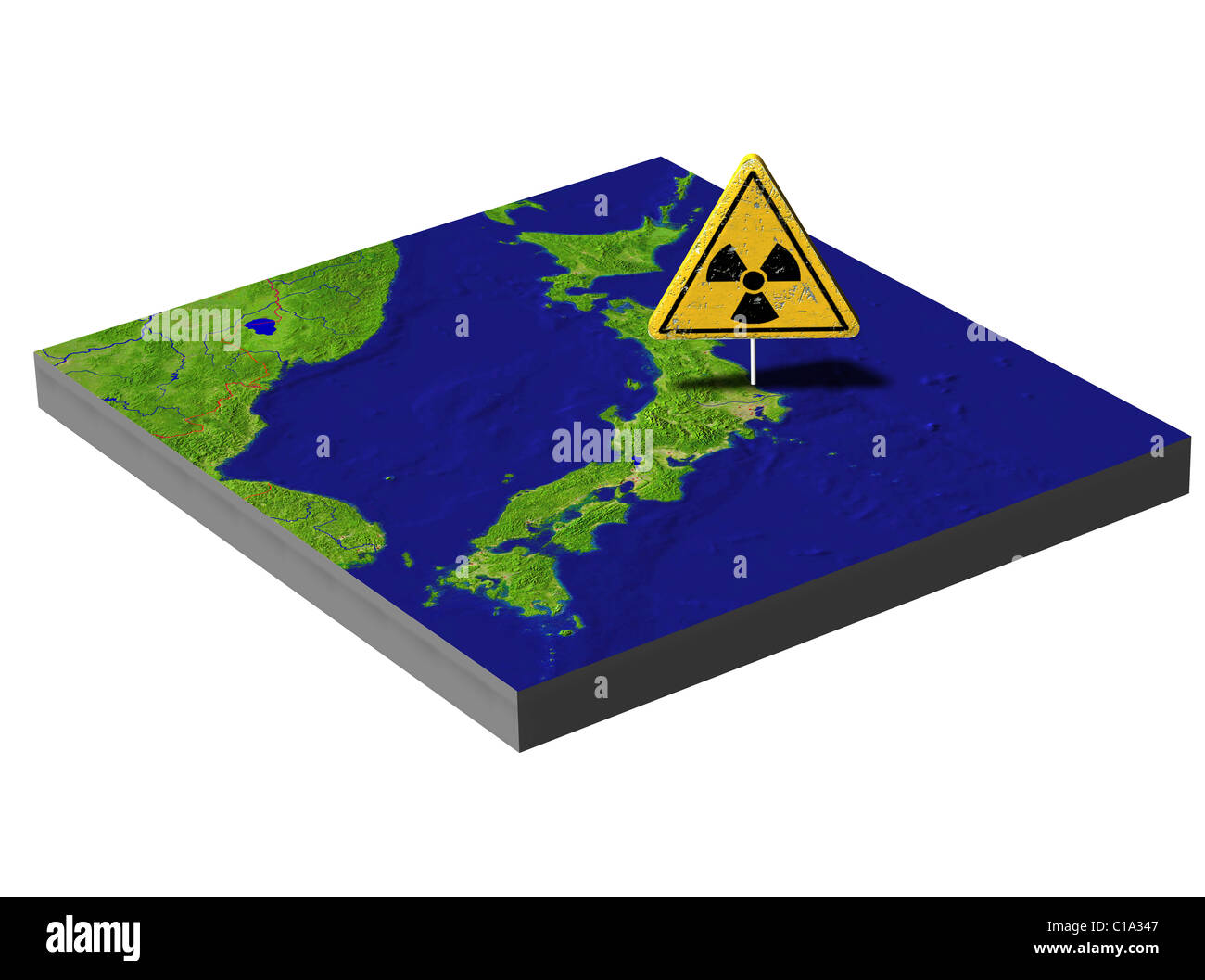 Symbolisches Bild Atomkatastrophe März 2011 Japan Tokai Stockfoto