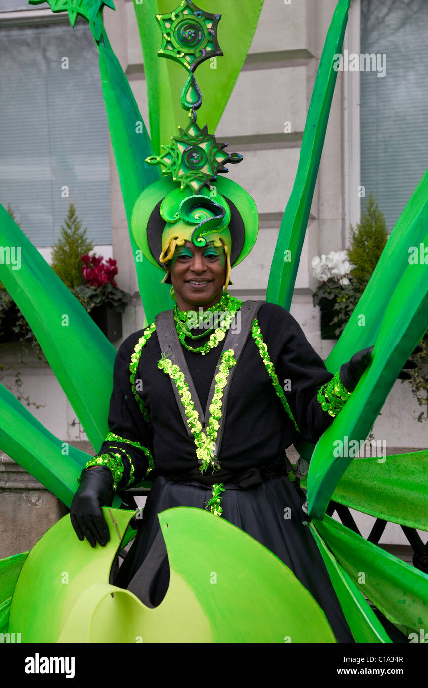 LONDON, ENGLAND - St. Patricks Day Festival und Parade in London Stockfoto