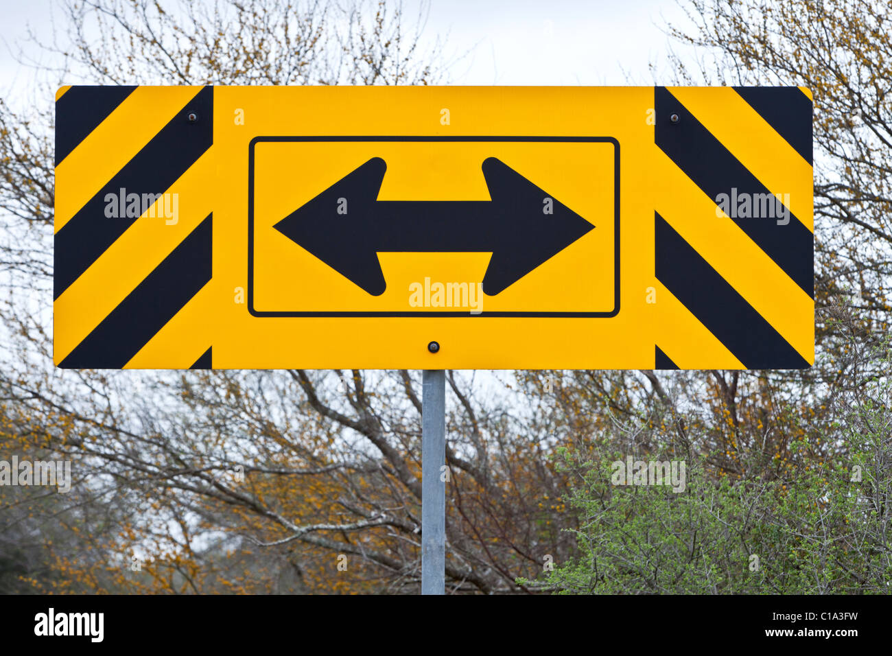 Direktionale Verkehrszeichen, Texas Highway. Stockfoto