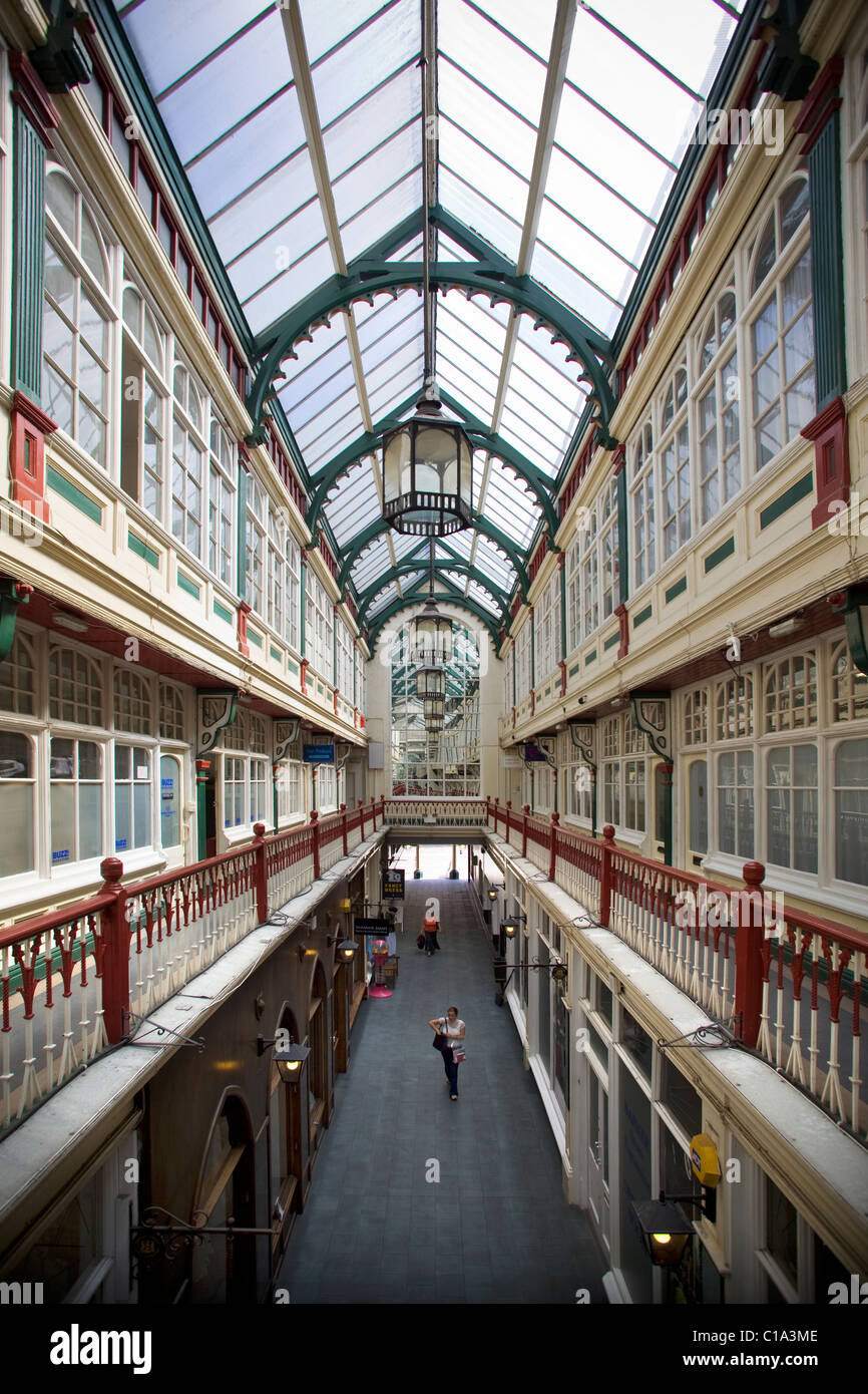 Die Burg Arcade Cardiff South Wales UK Stockfoto