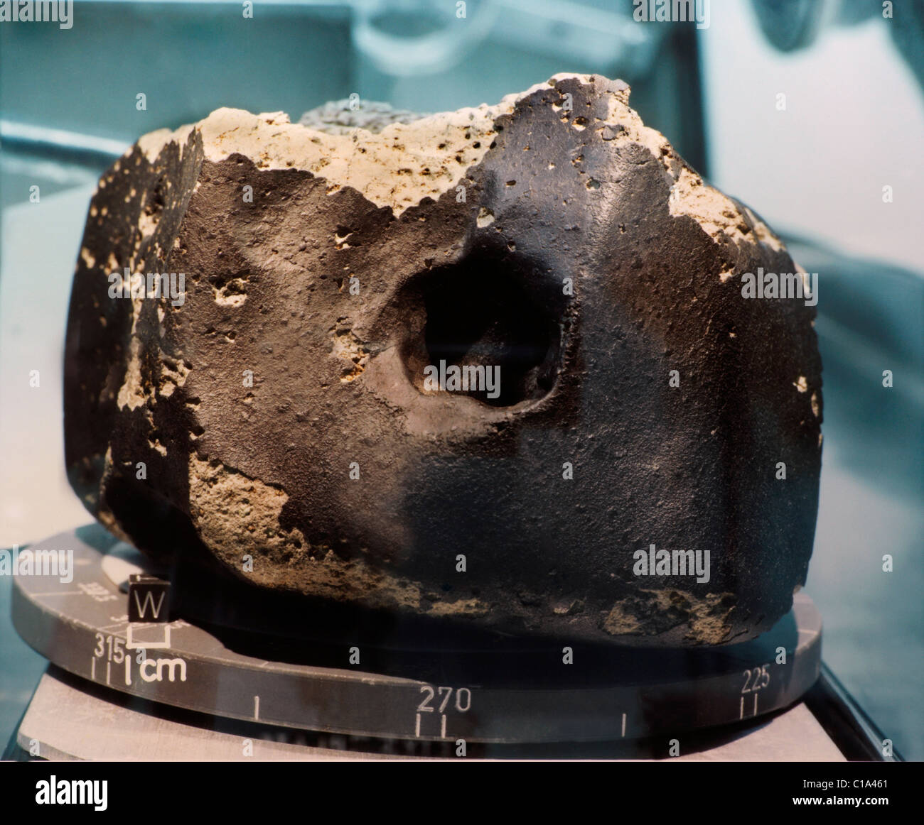 Mars-Meteorit EETA79001 wurde 1979-80 in der Elefantenmoräne in der Antarktis gefunden. Expedition zweitgrößter Marsmeteorit der Erde Stockfoto