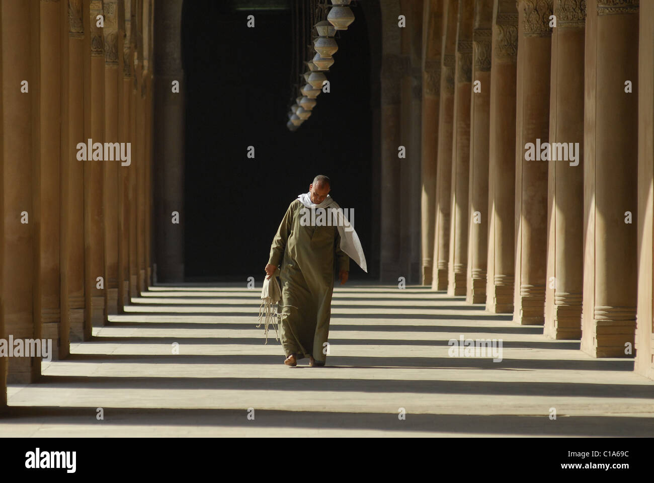 Kairo, Ägypten - Die Moschee von Ibn Tulun in Alt-Kairo. Stockfoto