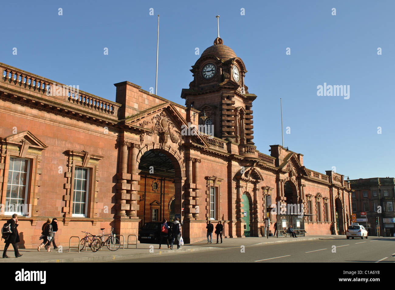 Nottingham Bahnhof Stockfoto