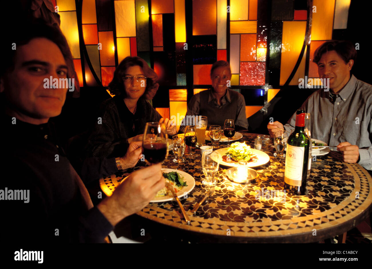 Belgien, Brüssel, vorsichtig Dekoration und Restauration, 22 rue Dansaert Bonsoir Claraî Stockfoto