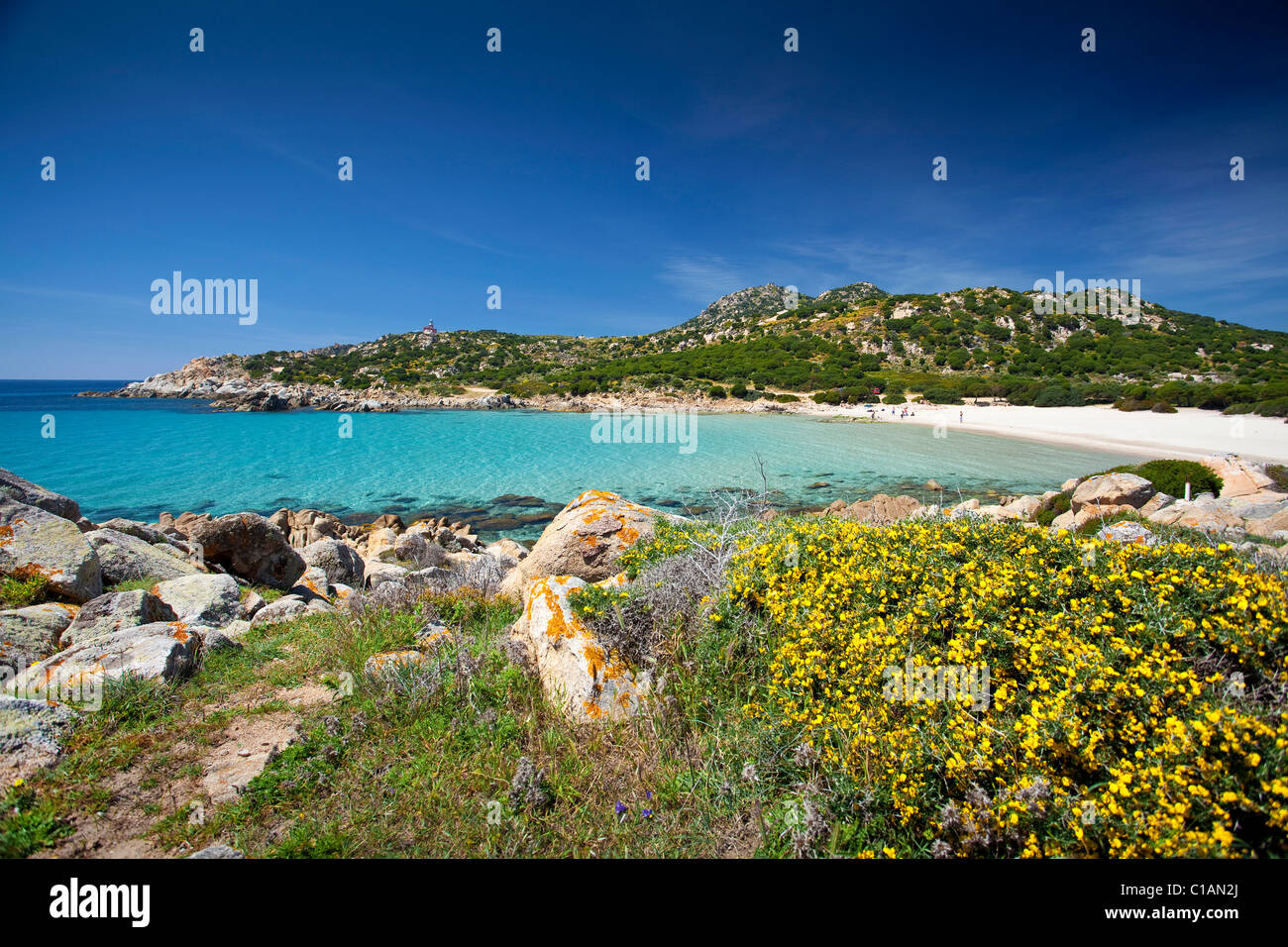 Strand Cala Cipolla, Domus De Maria (CA), Chia, Sardinien, Italien, Europa Stockfoto