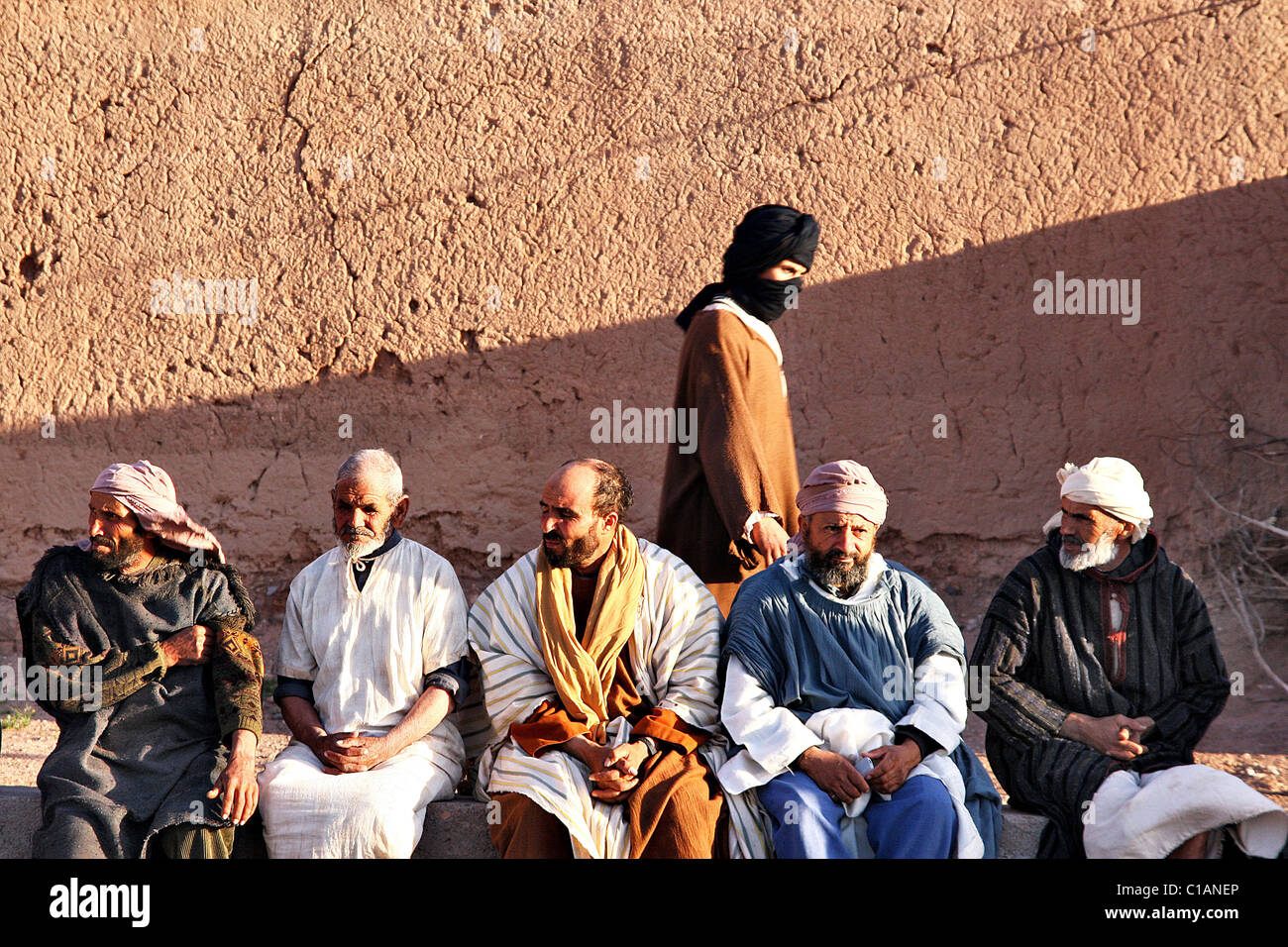 Beduinen, die Wüste Sahara, Marokko Stockfoto
