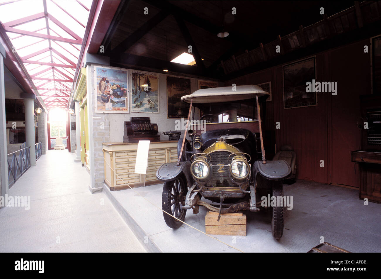 Frankreich, Haute Saone, ein Sammler Auto in Champlitte 1900 Kunst und Technik museum Stockfoto