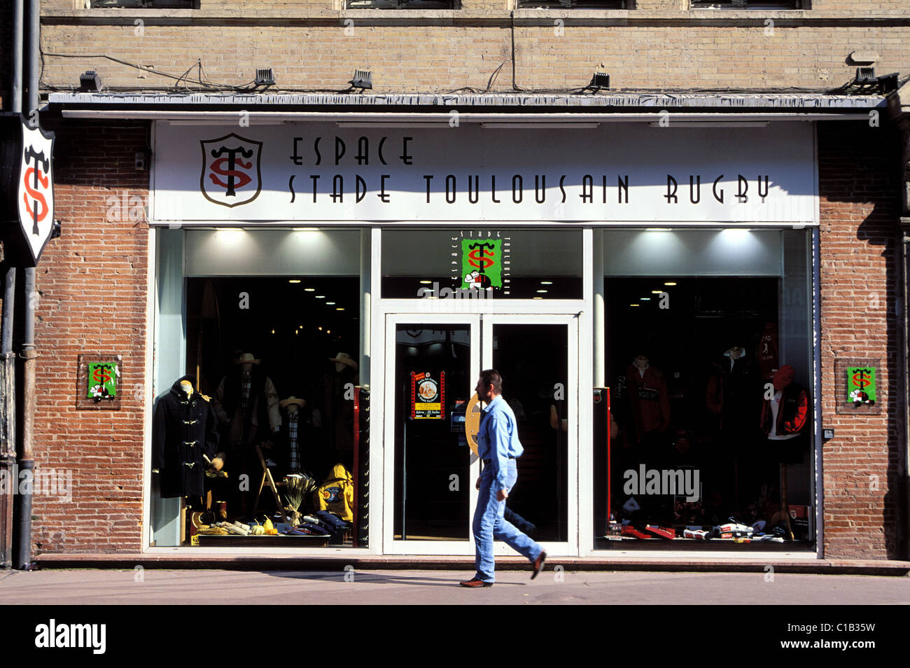 Frankreich, Haute Garonne, Toulouse, im offiziellen Shop von Rugby-team Stockfoto