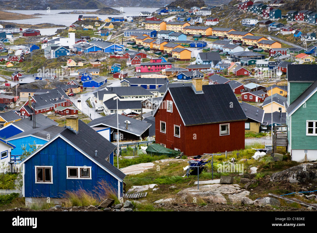 Qaqortoq (Julianehåb), Süd-Grönland Stockfoto