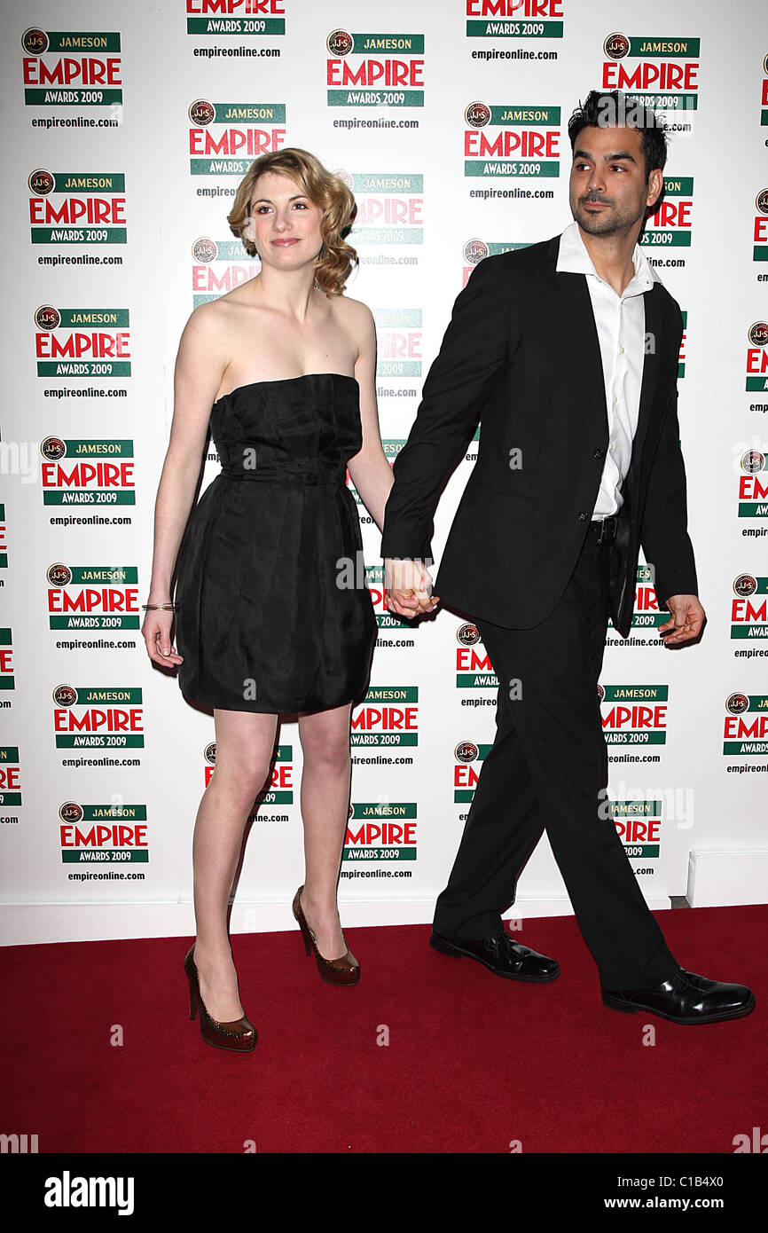 Jodie Whittaker und Gast der Jameson Empire Film Awards 2009 statt auf das Grosvenor House Hotel in London, England - 29.03.09 Lia Stockfoto