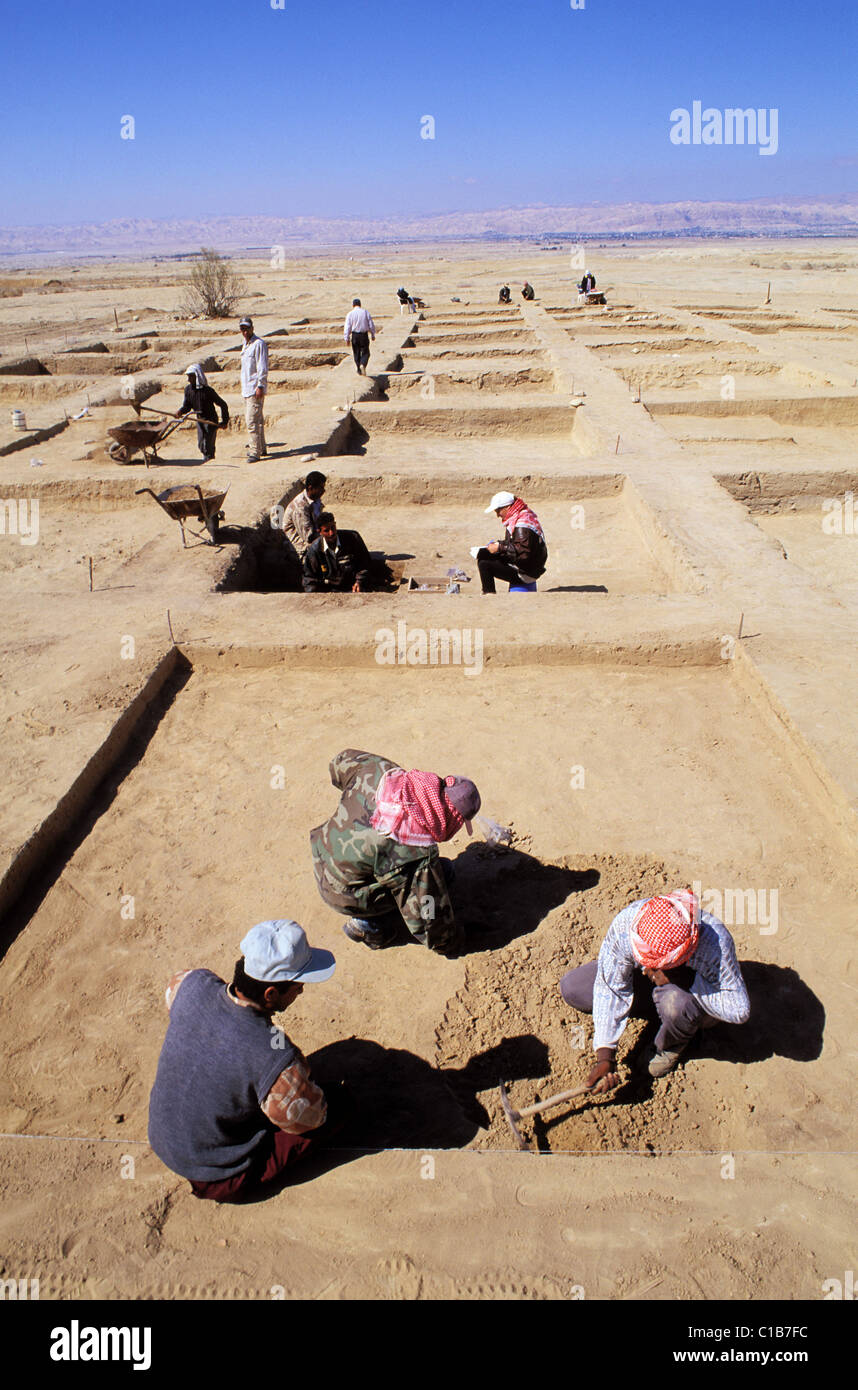 Jordanien, Totes Meer, Bethanien jenseits des Jordans, die archäologische Suche Stockfoto