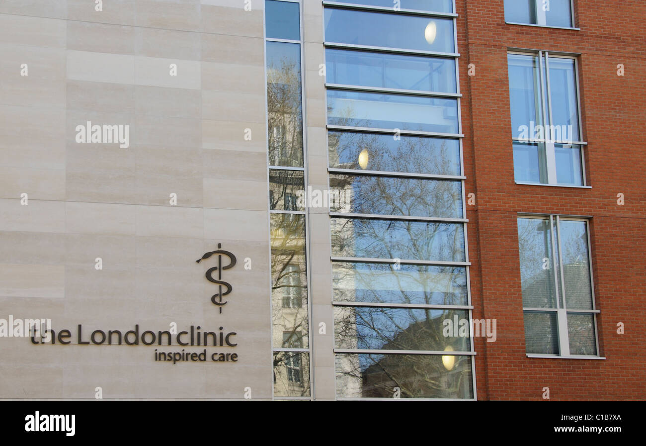 Die London Klinikgebäude Devonshire Platz und Marylebone Road London England UK Stockfoto