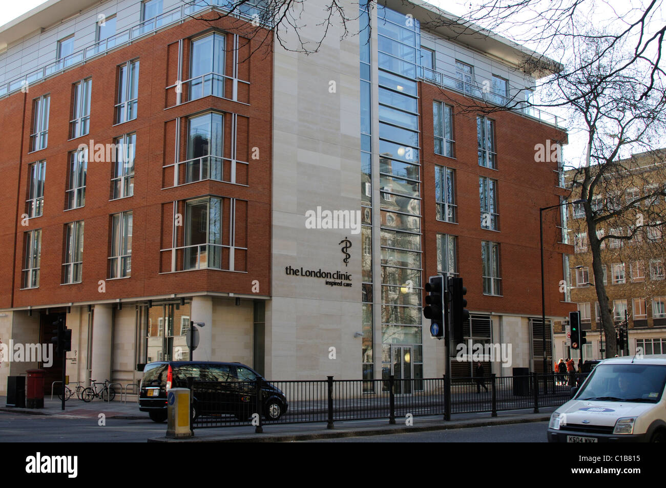 Die London Klinikgebäude Devonshire Platz und Marylebone Road London England UK Stockfoto