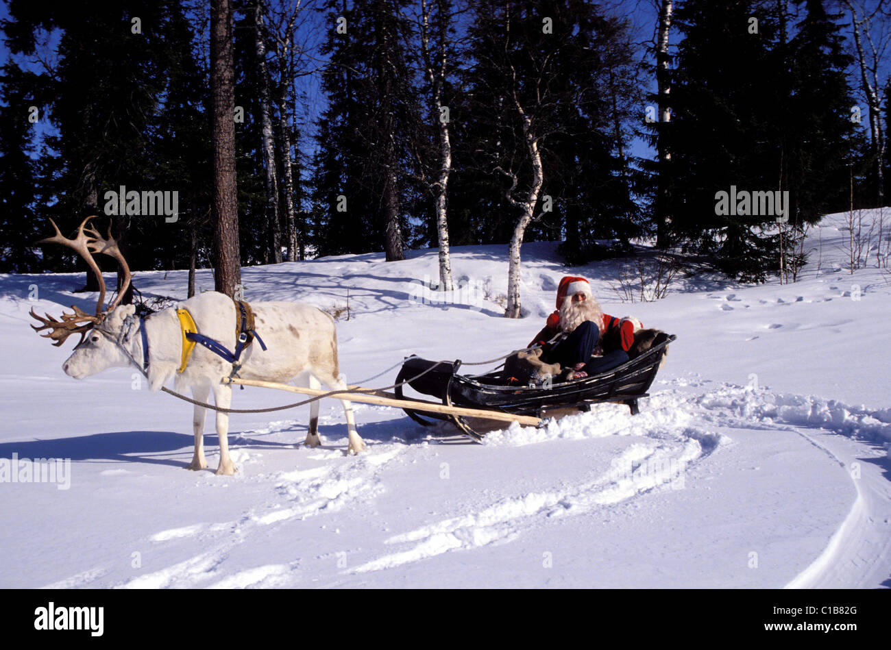 Finnland, Lappland Provinz, Santa Claus zu Hause am Polarkreis Stockfoto