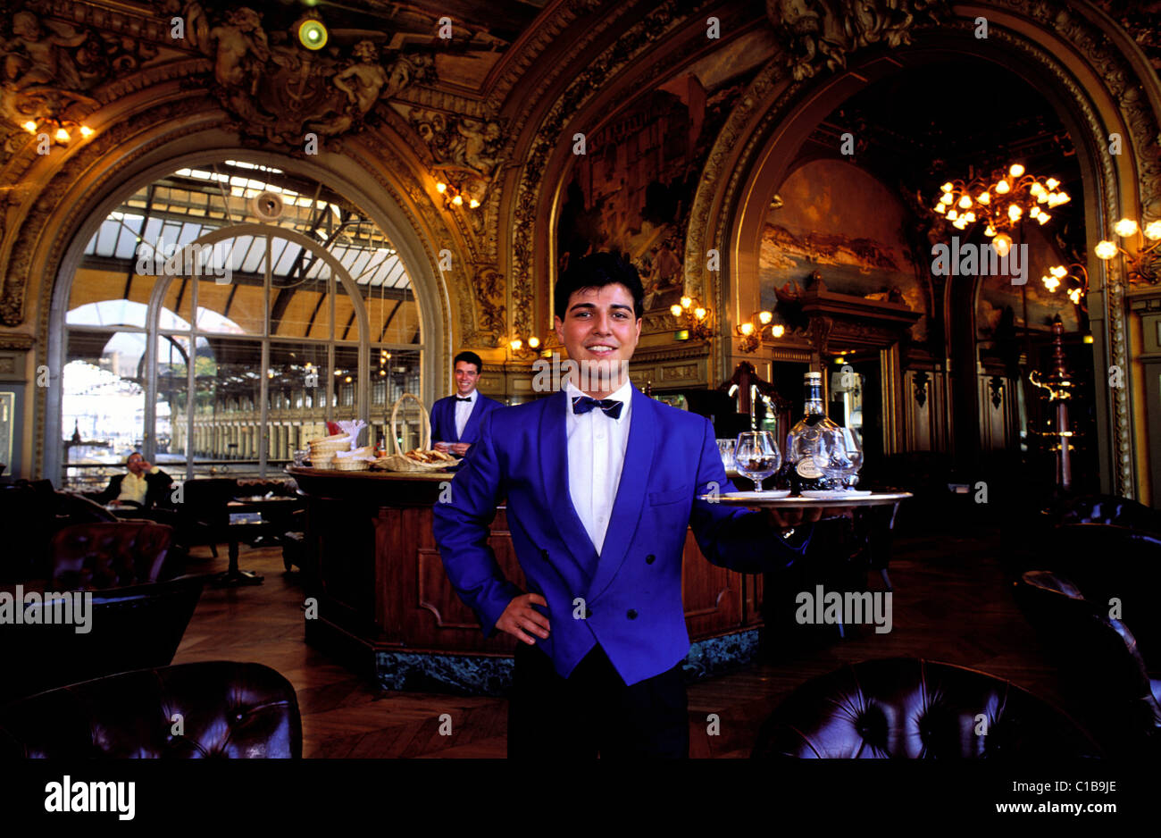 Frankreich, Paris, Gare de Lyon (Bahnhof), berühmte Le Train Bleu restaurant Stockfoto