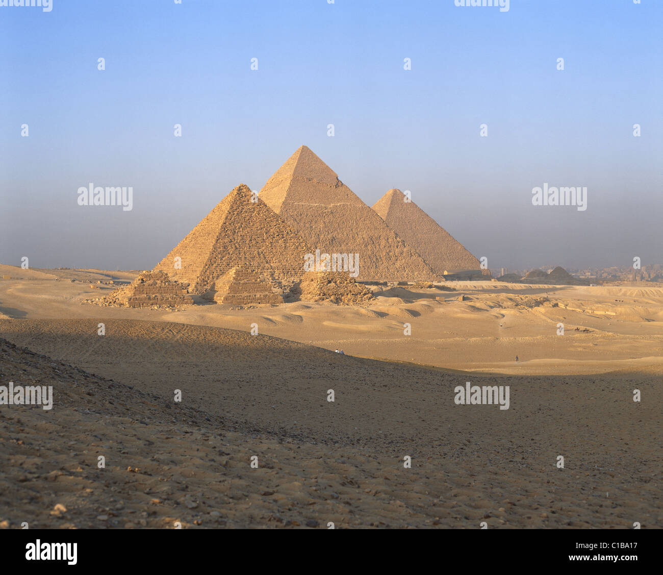 Pyramiden von Gizeh-Cairo-Ägypten-Nordafrika Stockfoto