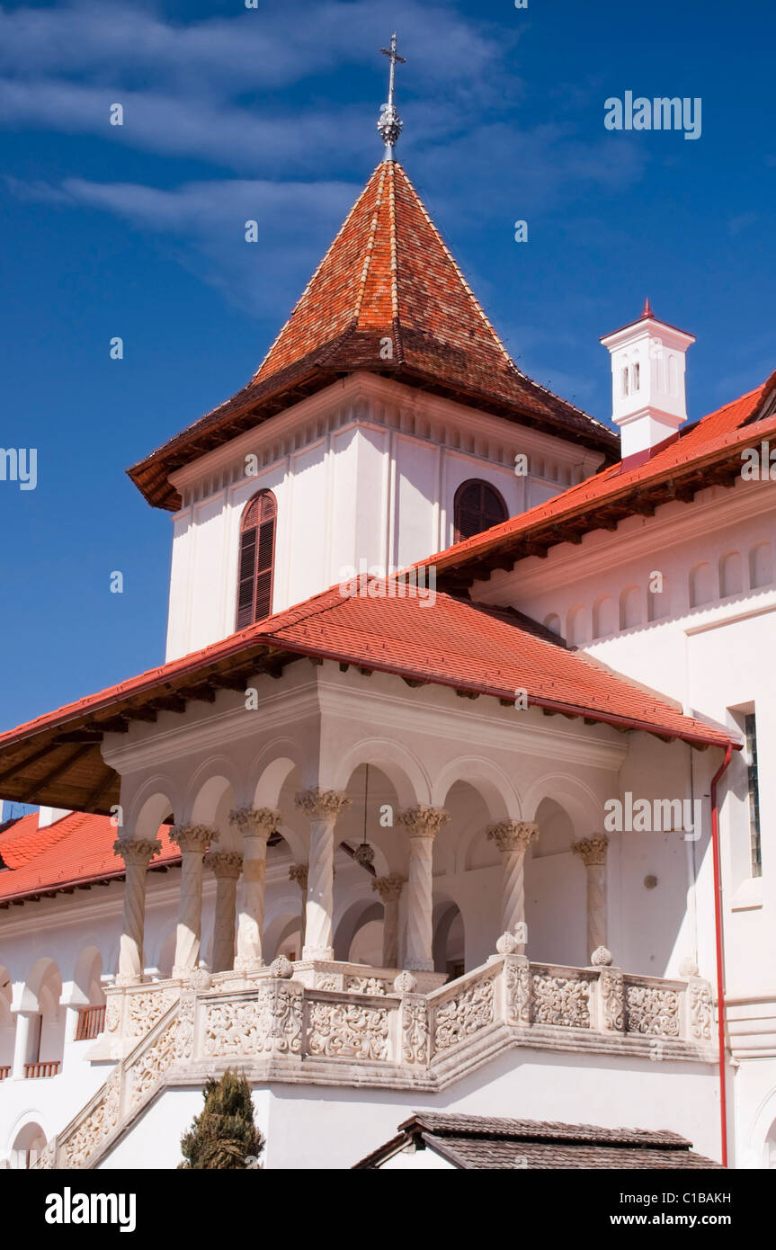 Sambata griechische orthodoxe Kloster in Siebenbürgen Rumänien, Beispiel der rumänischen Architektur-Stil Stockfoto