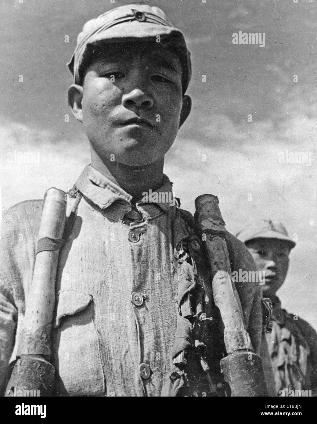 SINO-japanischen Krieg chinesischen nationalistischen Soldaten mit Handgranaten im Oktober 1939 Stockfoto