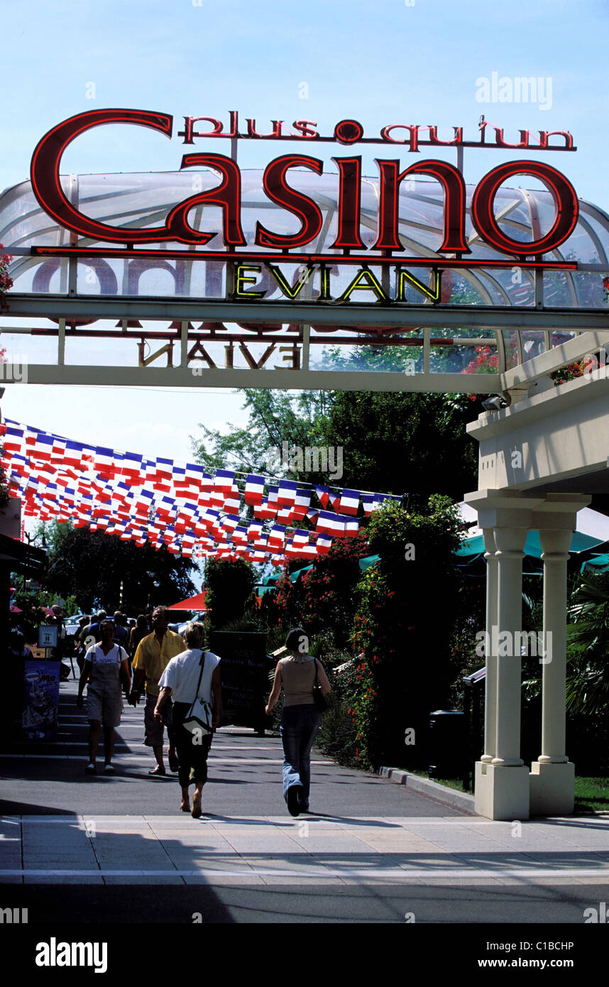 Frankreich, Haute Savoie, Evian-Les-Bains, Stadtcasino Stockfoto