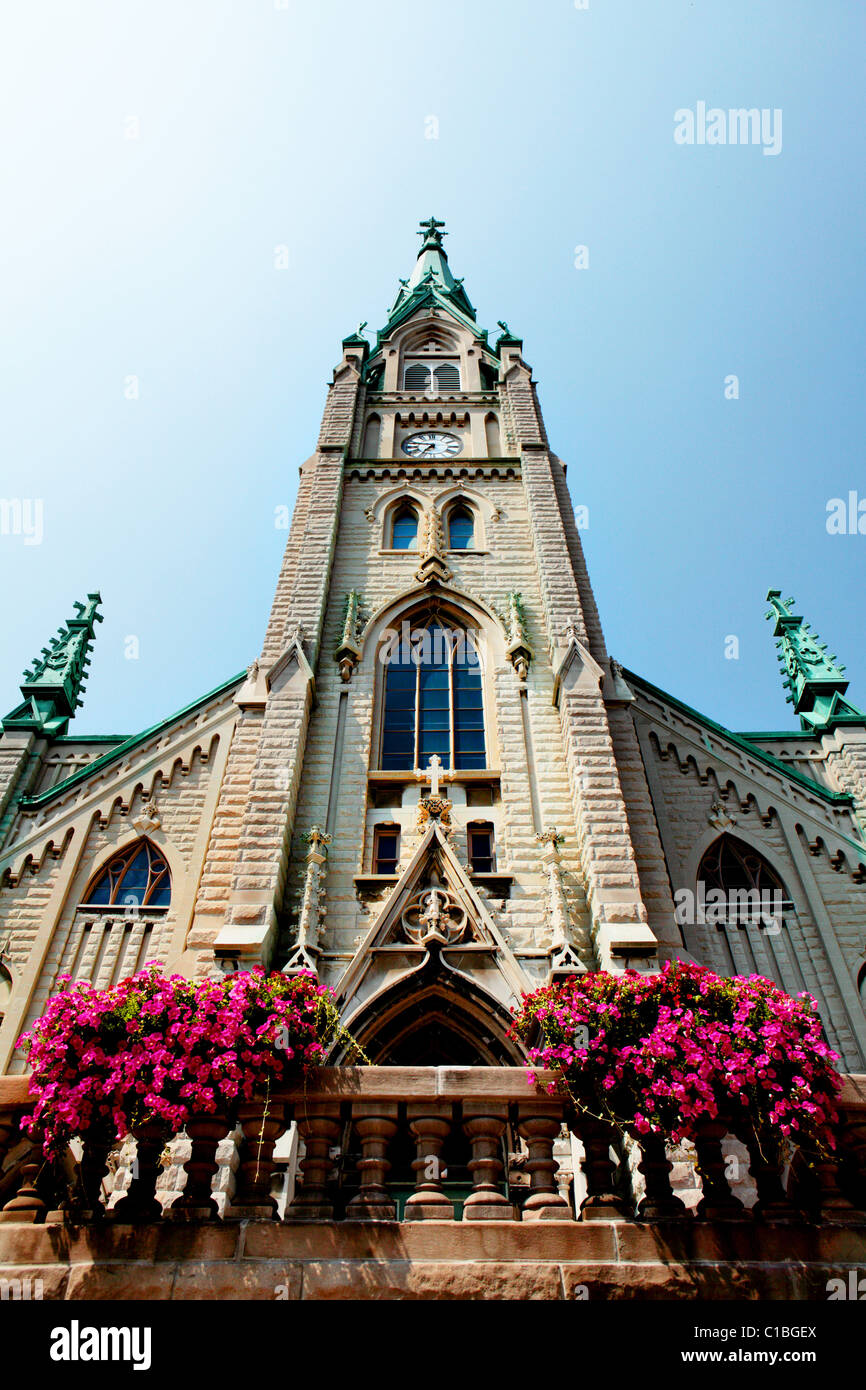 ST. ST. ALFONS KATHOLISCHE KIRCHE CHICAGO IL ILLINOIS USA AMERIKANISCHE ALTAR INNEN NEO KLASSISCHE GOTIK SAKRALE TEMP Stockfoto