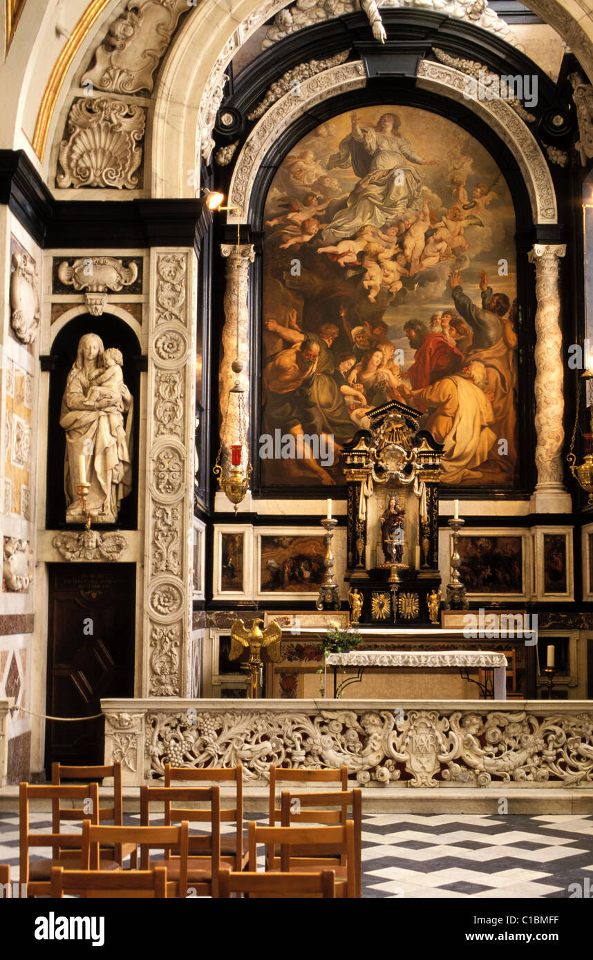 Belgien, Flandern, Antwerpen, Kirche Saint Charles Borromeo, KarlSkirche Stockfoto