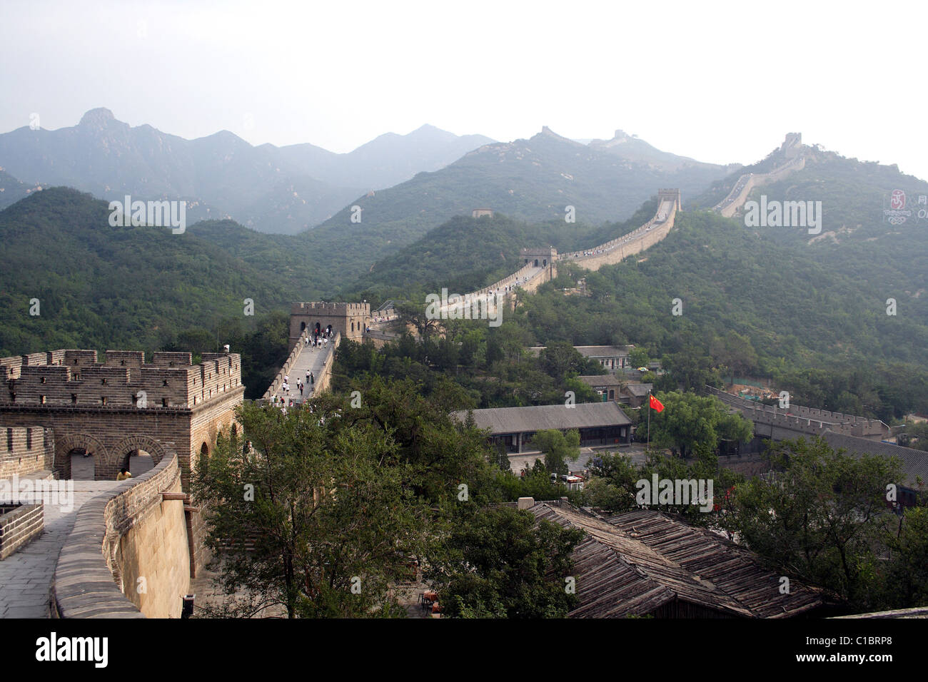 Chinesische Mauer bei Badaling, außerhalb von Peking, China Stockfoto