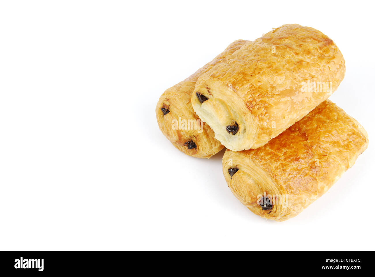 Frische Pain au chocolat Stockfoto