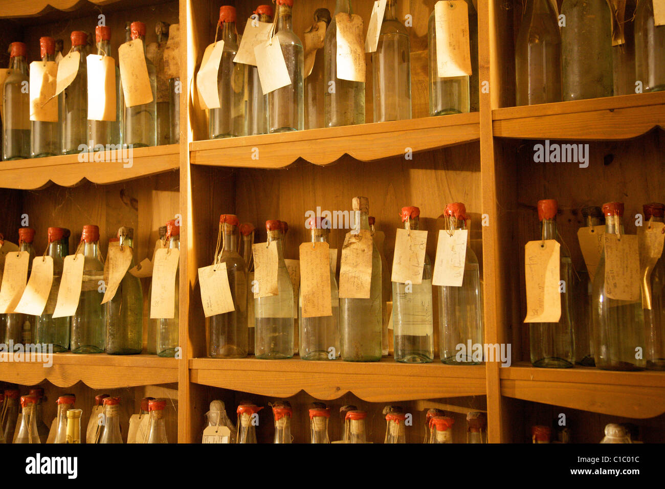 Grappa Spirituosen, Trentino Alto Adige, Italien, Europa Stockfoto