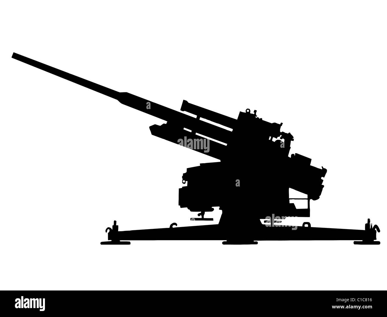 WW2Serie deutsche 10,5cmFlak 38 antiAircraft Gewehr