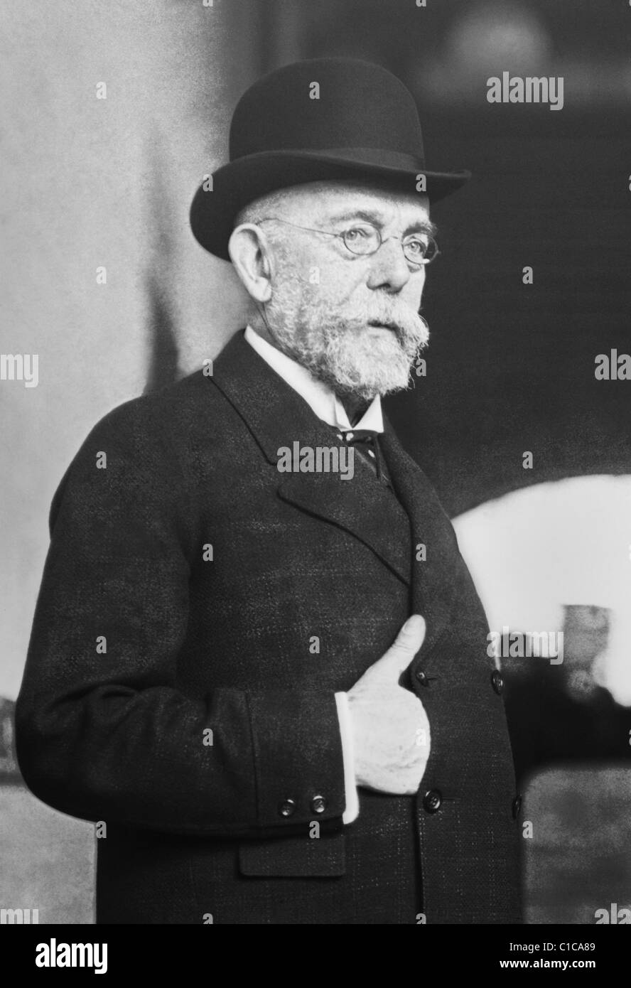 Deutscher Arzt Robert Koch (1843-1910) - Sieger des Nobelpreises in der Physiologie oder Medizin 1905 für seine Forschung im Bereich der Tuberkulose. Stockfoto