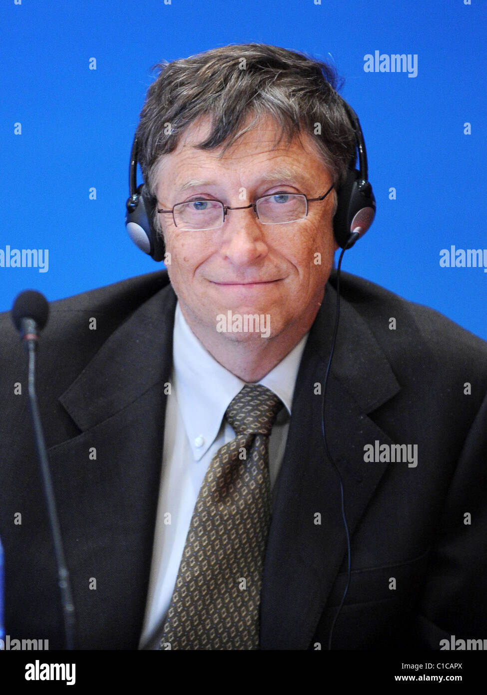 Gates stellt Spende Tuberkulose in China Microsoft-Milliardär zu verbannen und Philanthrop Bill Gates bekennt sich zu Stockfoto
