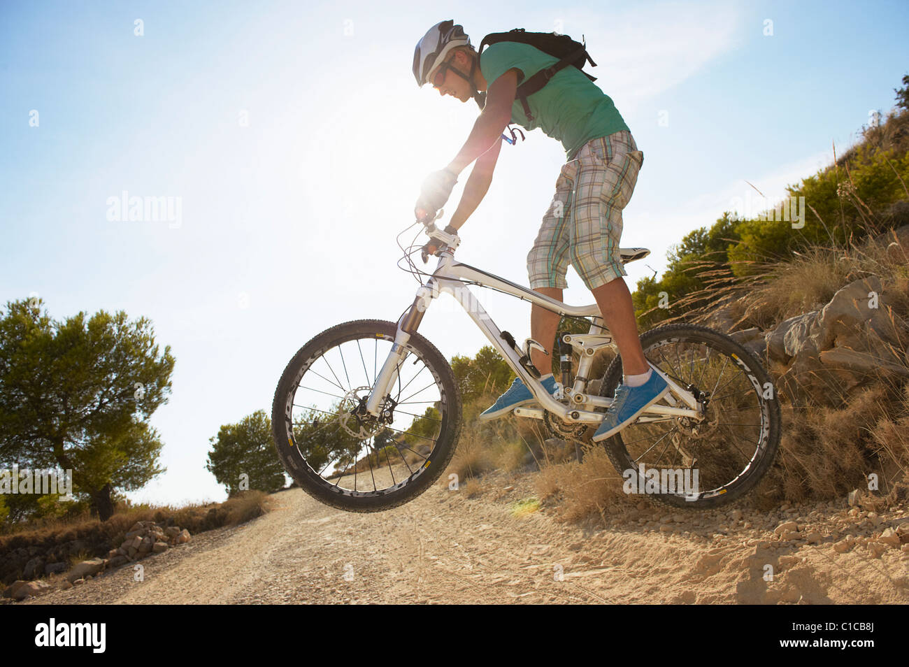 Mountainbike-Touren Stockfoto
