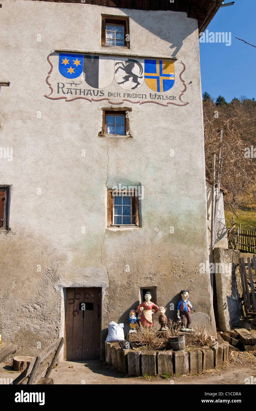 Rathaus, Heidi-Dorf, Maienfeld, Schweiz Stockfoto