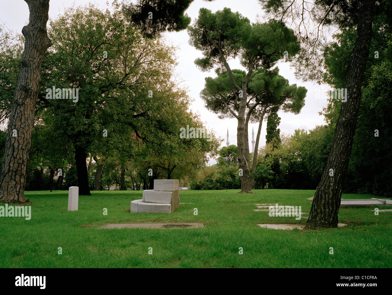 Haydarpasa britischen Soldatenfriedhof in Uskudar in Istanbul in der Türkei im Nahen Osten Asien. Geschichte Historisches historische Krim türkische Memorial Reisen Stockfoto