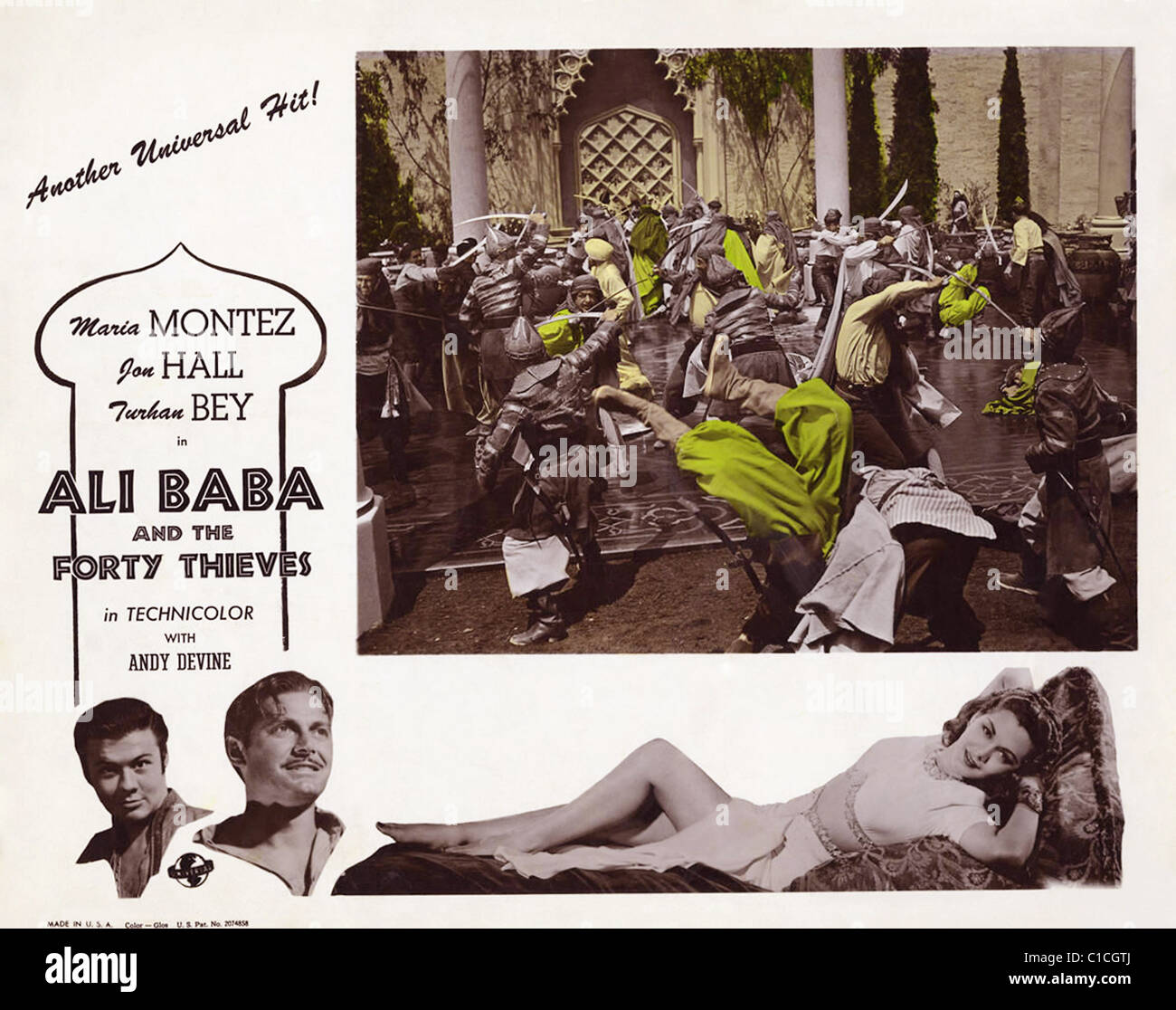 ALI BABA UND DIE VIERZIG RÄUBER (1944) ARTHUR LUBIN (DIR) MARIA MONTEZ, JON HALL POSTER 002 MOVIESTORE COLLECTION LTD. Stockfoto