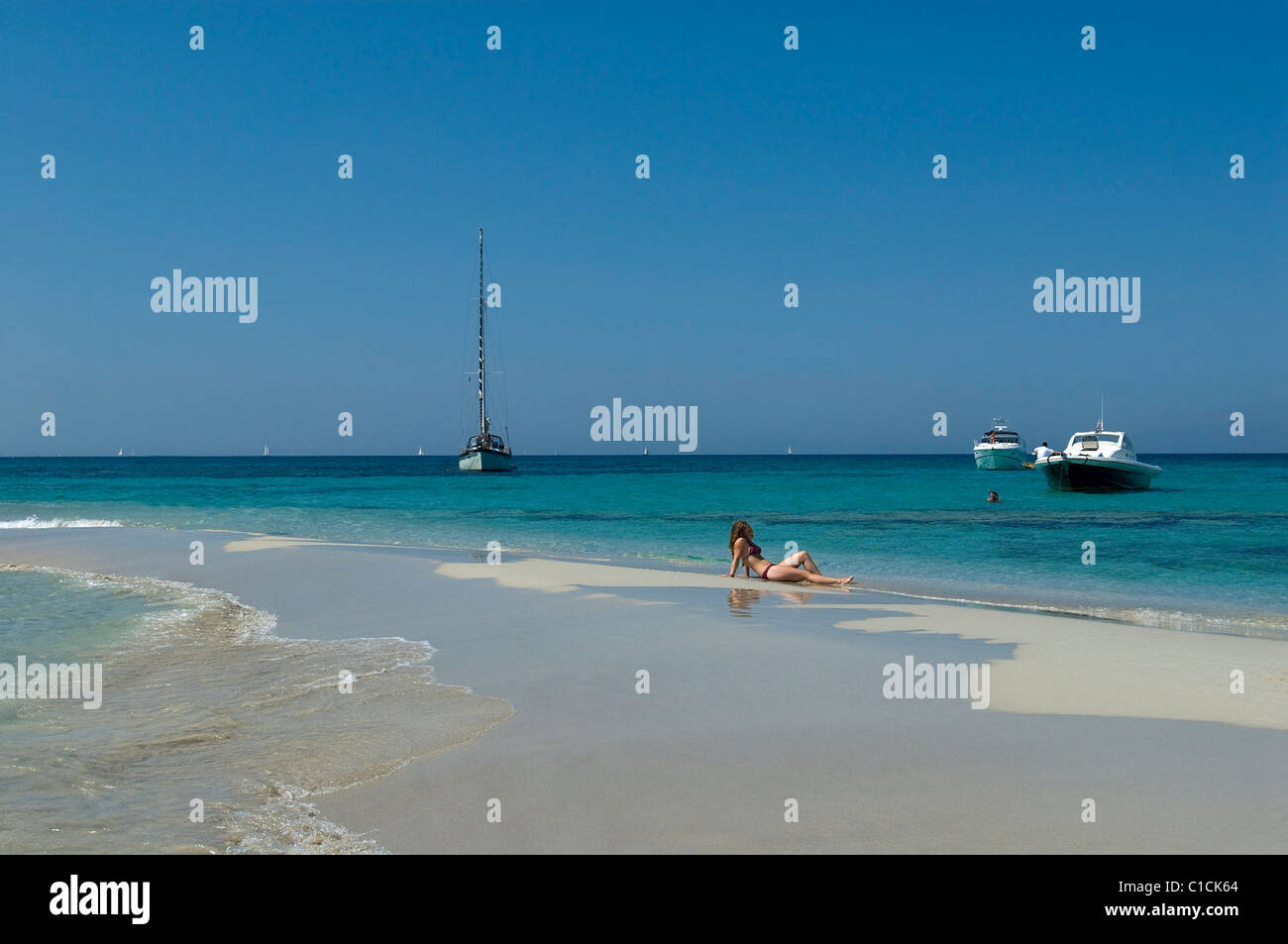 Espalmador Insel, Formentera, Balearen, Spanien Stockfoto