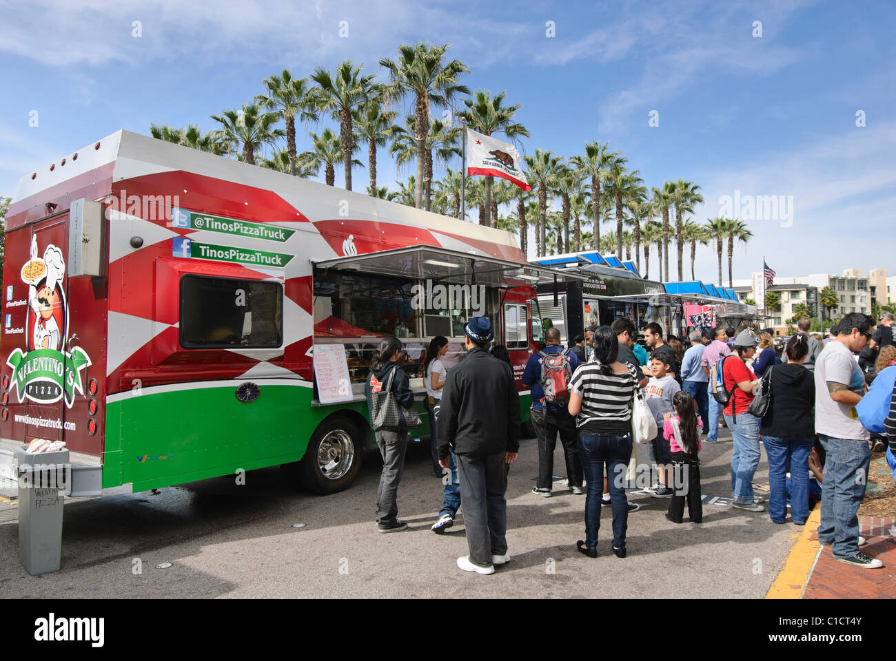 Feinschmeckerfest LKW. Stockfoto