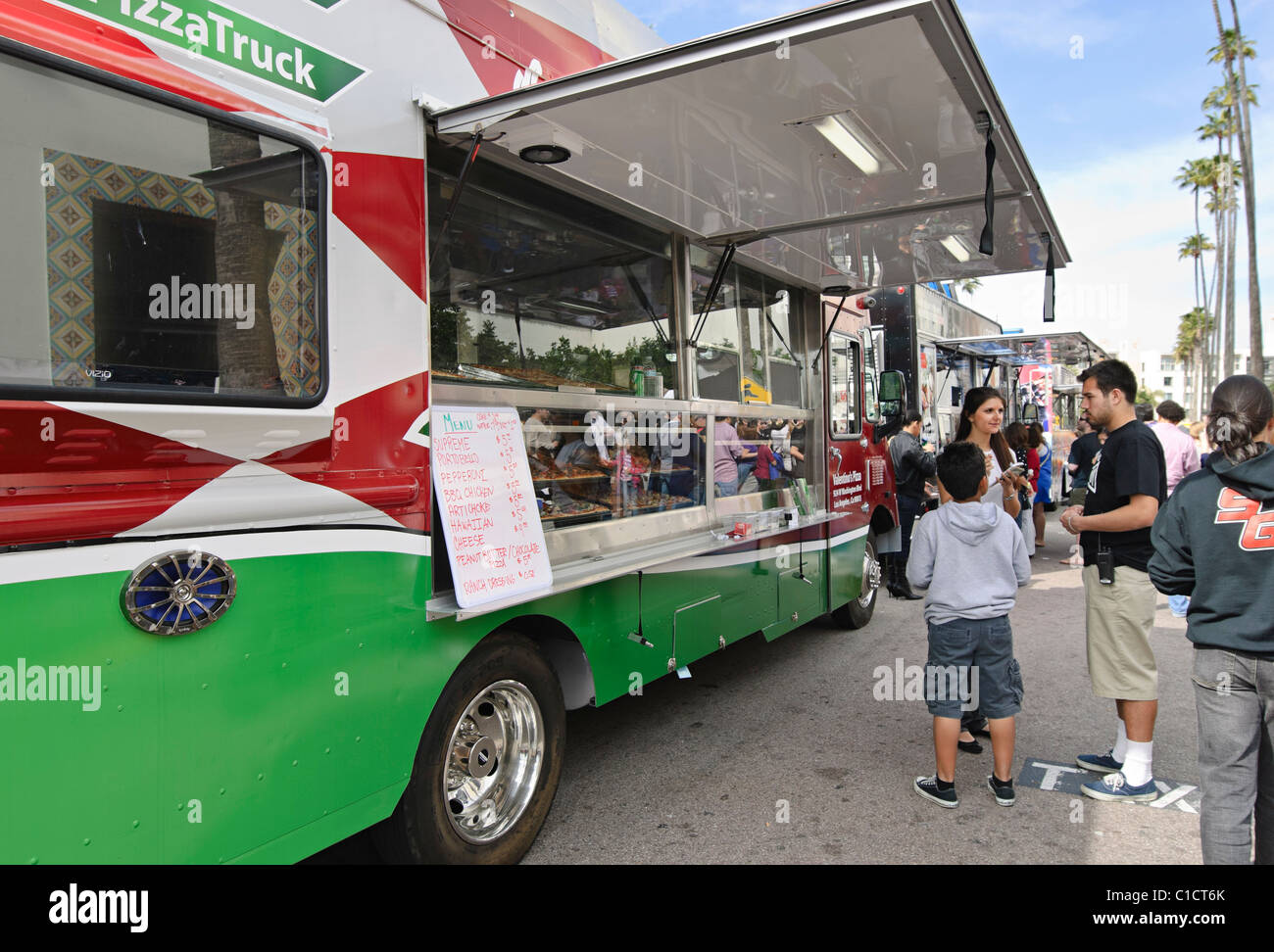 Feinschmeckerfest LKW. Stockfoto