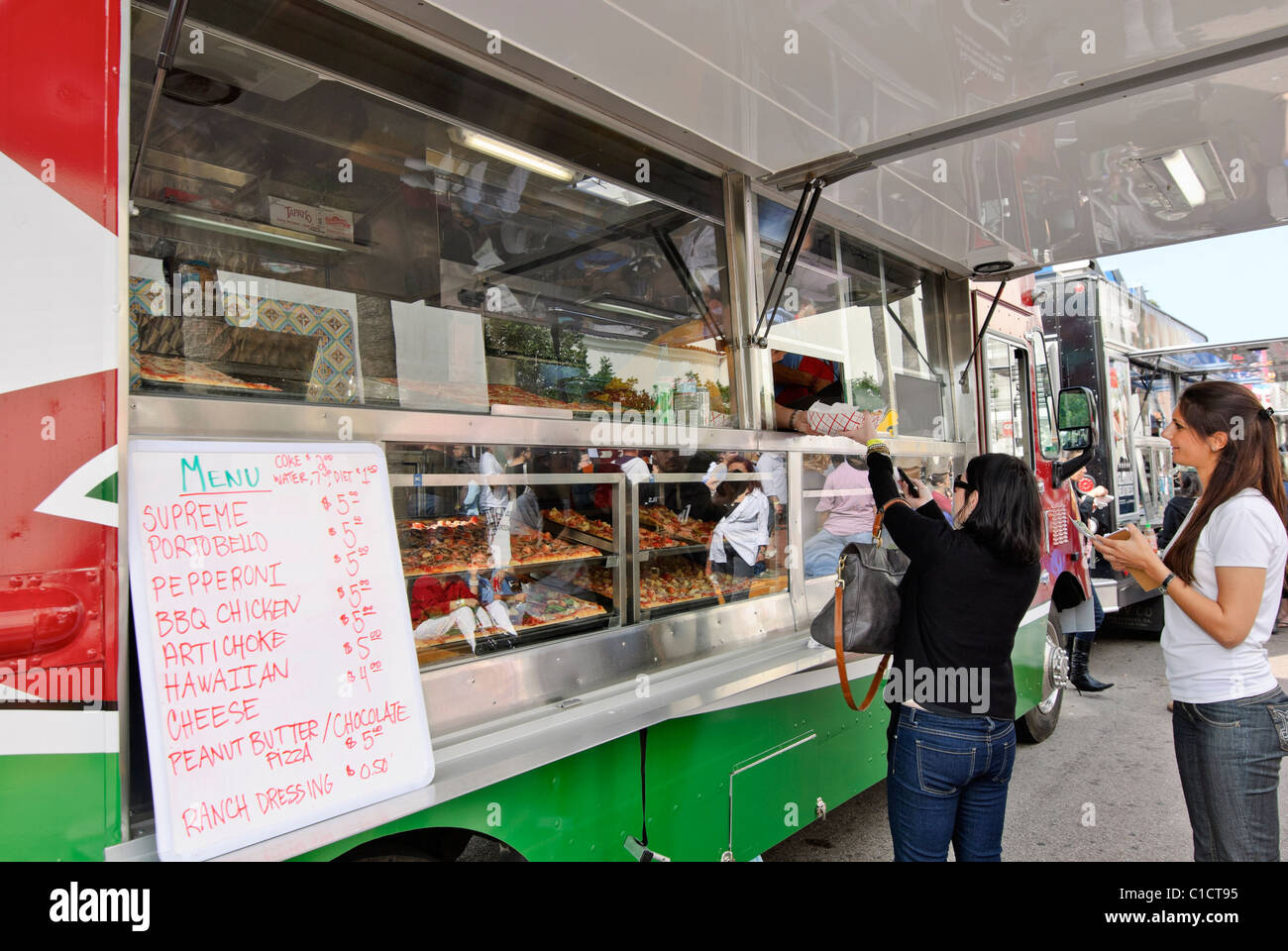 Feinschmeckerfest LKW. Stockfoto