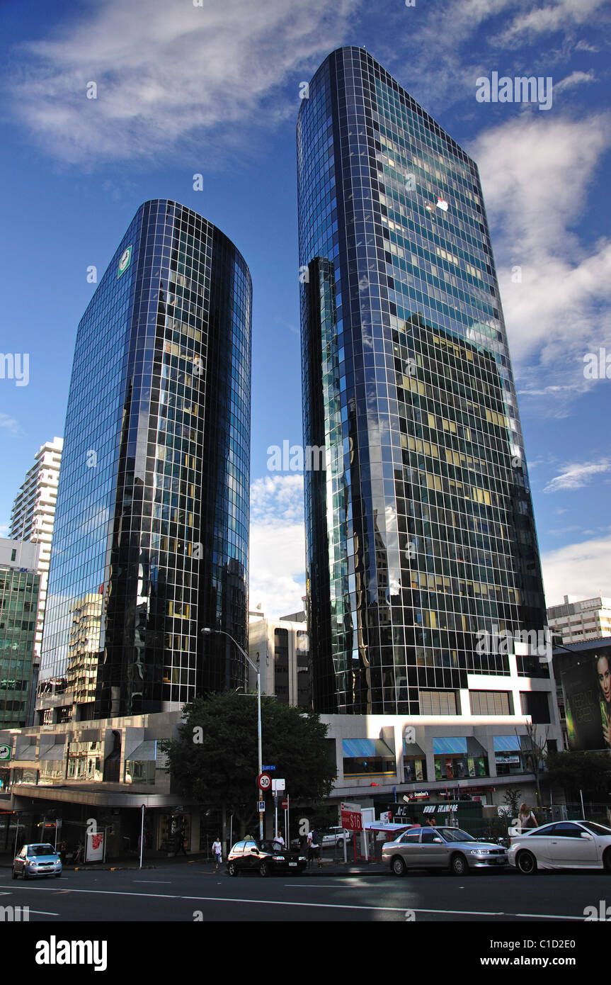 Die Nationalbank Zentrum, Victoria Street, Central Business District, Auckland, Auckland Region, Nordinsel, Neuseeland Stockfoto
