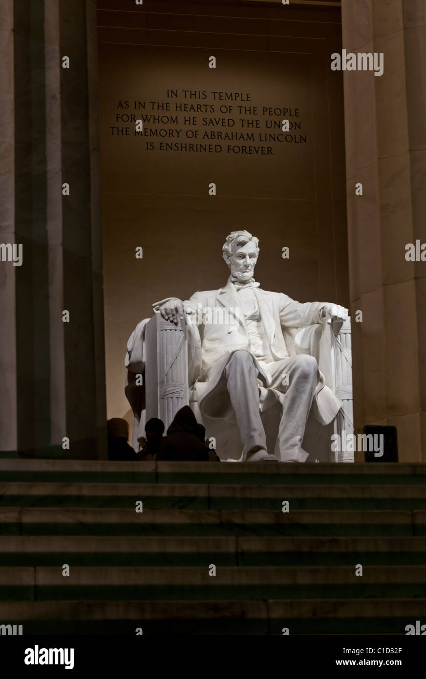 Lincoln Memorial an der National Mall, Washington D.C. Stockfoto