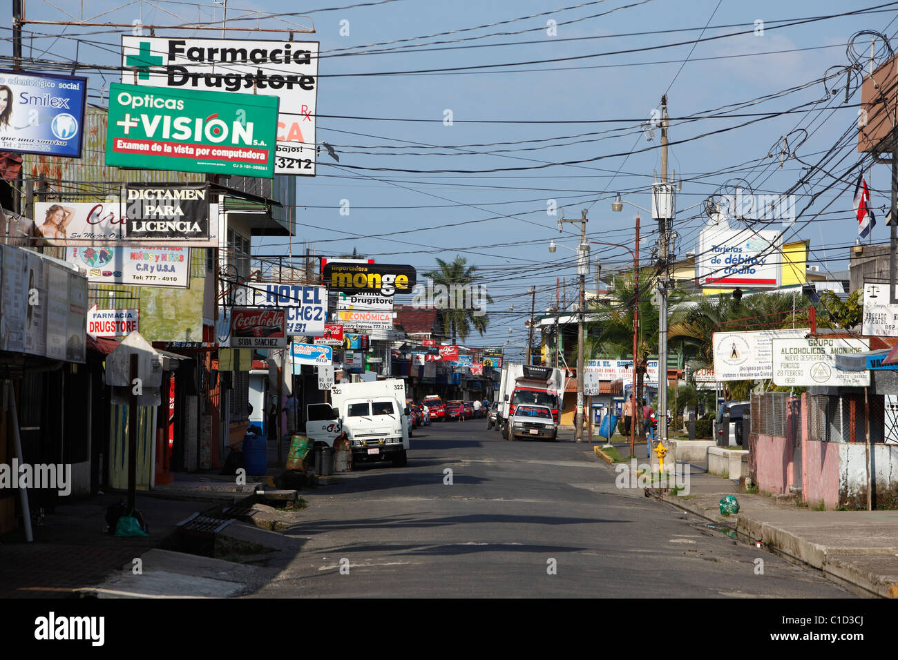 Straßenszene, Quepos, Costa Rica Stockfotografie Alamy