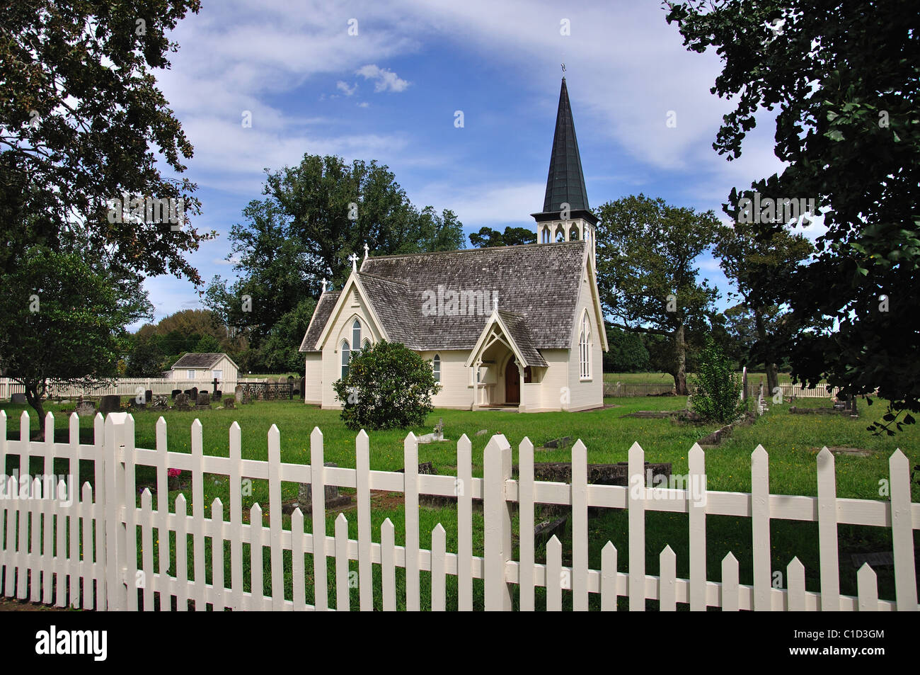 Henry Williams' Holy Trinity Church, Pakaraka, Region Northland, Nordinsel, Neuseeland Stockfoto