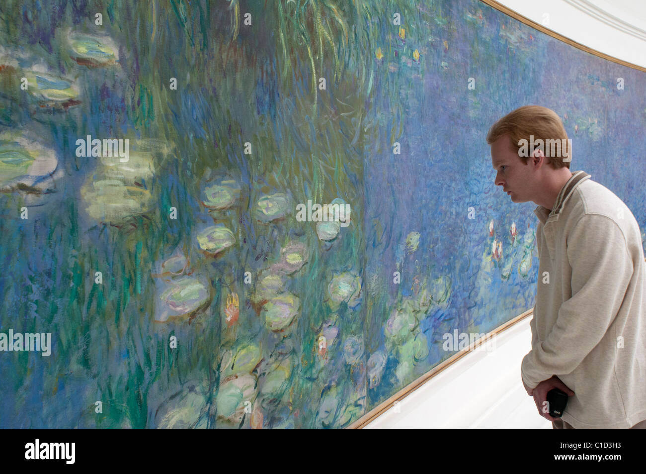 Monet Galerie im Musee de l ' Orangerie in Paris, Frankreich. Stockfoto