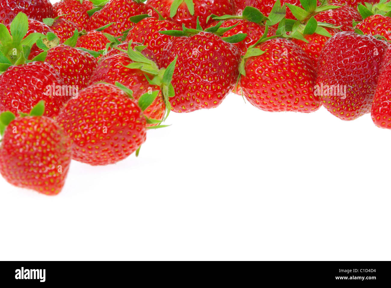 Erdbeere Freigestellt - isoliert Erdbeere 13 Stockfoto