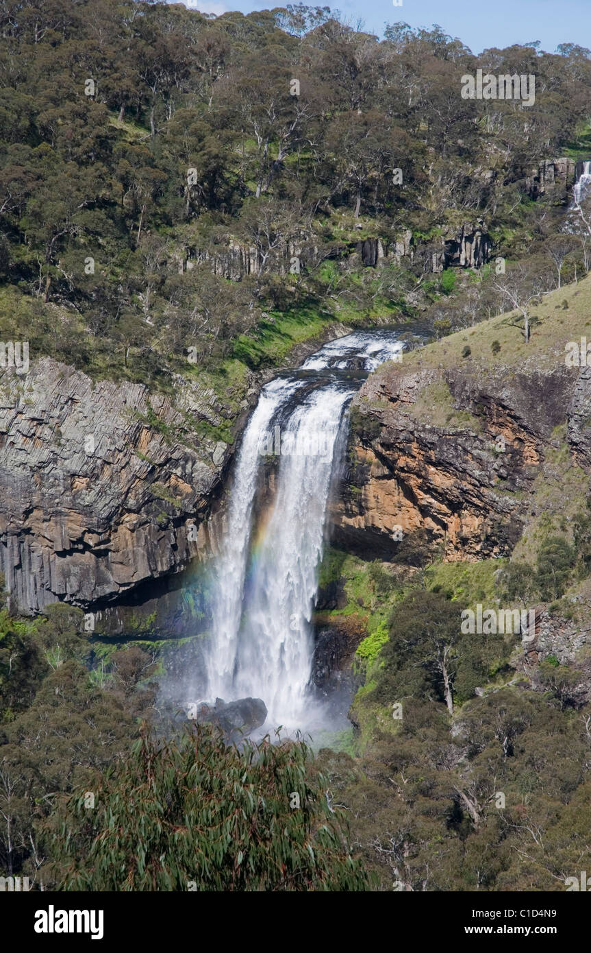 Die Ebor Falls am Guy Fawkes River in New South Wales AustralienEbor Falls Stockfoto