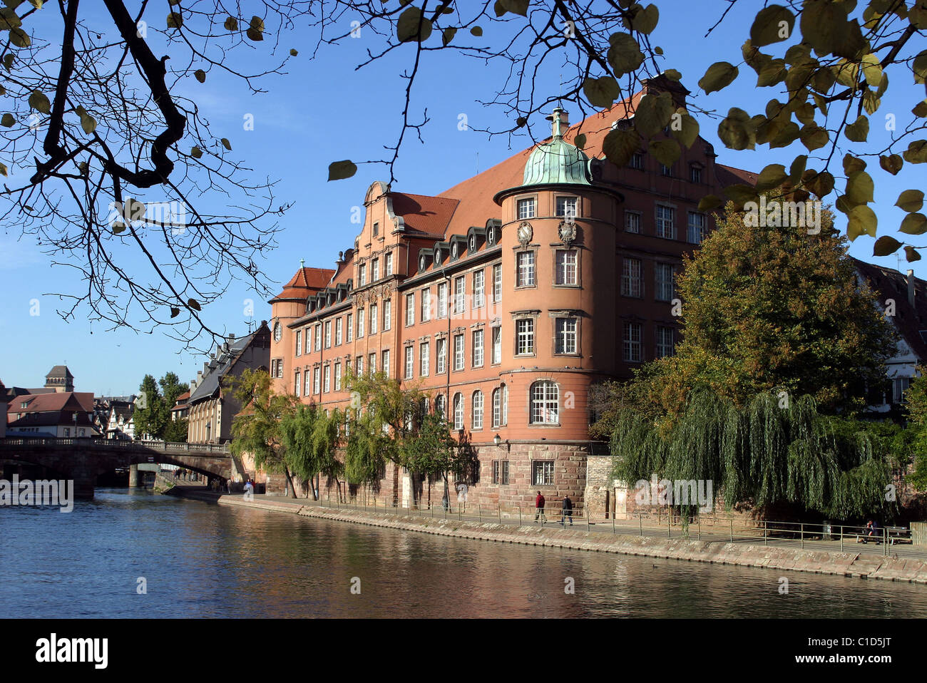 Frankreich, Bas-Rhin, Straßburg, Altstadt Weltkulturerbe der UNESCO, alte Häuser entlang der Ill, Innenstadt Stockfoto