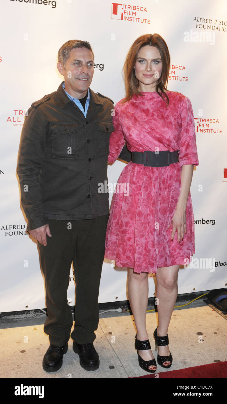 Gast, Emily Deschanel The TFI Preisverleihung beim Tribeca Film Festival 2009 statt in City Winery. New York City; † Stockfoto