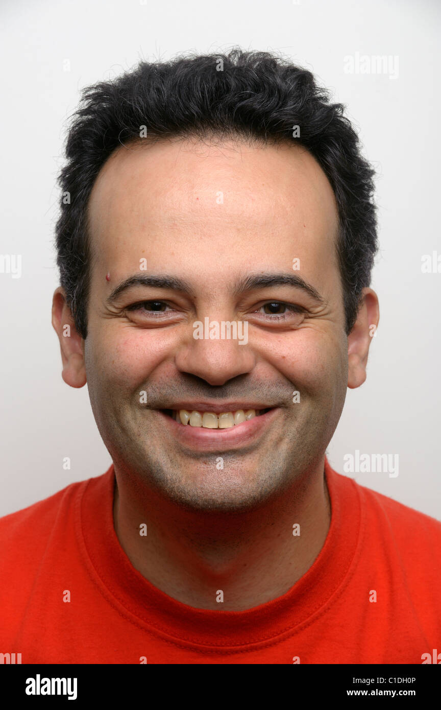 Porträt von ein lächelnder Mann Stockfoto